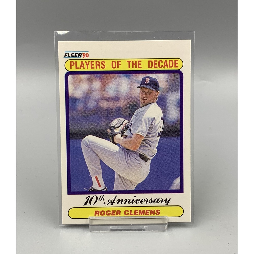 1990 FLEER ROGER CLEMENS 10th Anniversary Players of the Decade BaseballCard 627